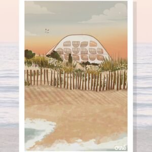Affiche A3 illustrée - LGM POSEIDON, format compact pour décoration murale