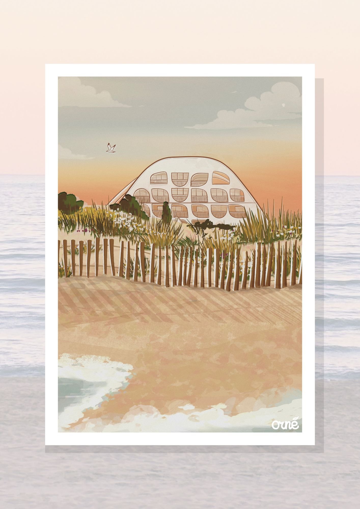 Affiche A3 illustrée - LGM POSEIDON, format compact pour décoration murale