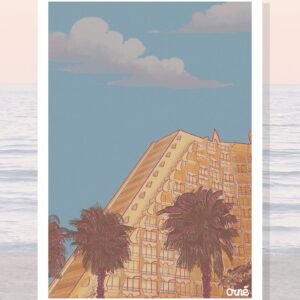 Affiche A4 illustrée - LGM PYRAMIDES, format compact pour décoration murale