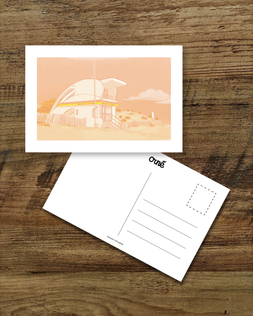 Carte postale POSTE DE SECOURS ORANGE