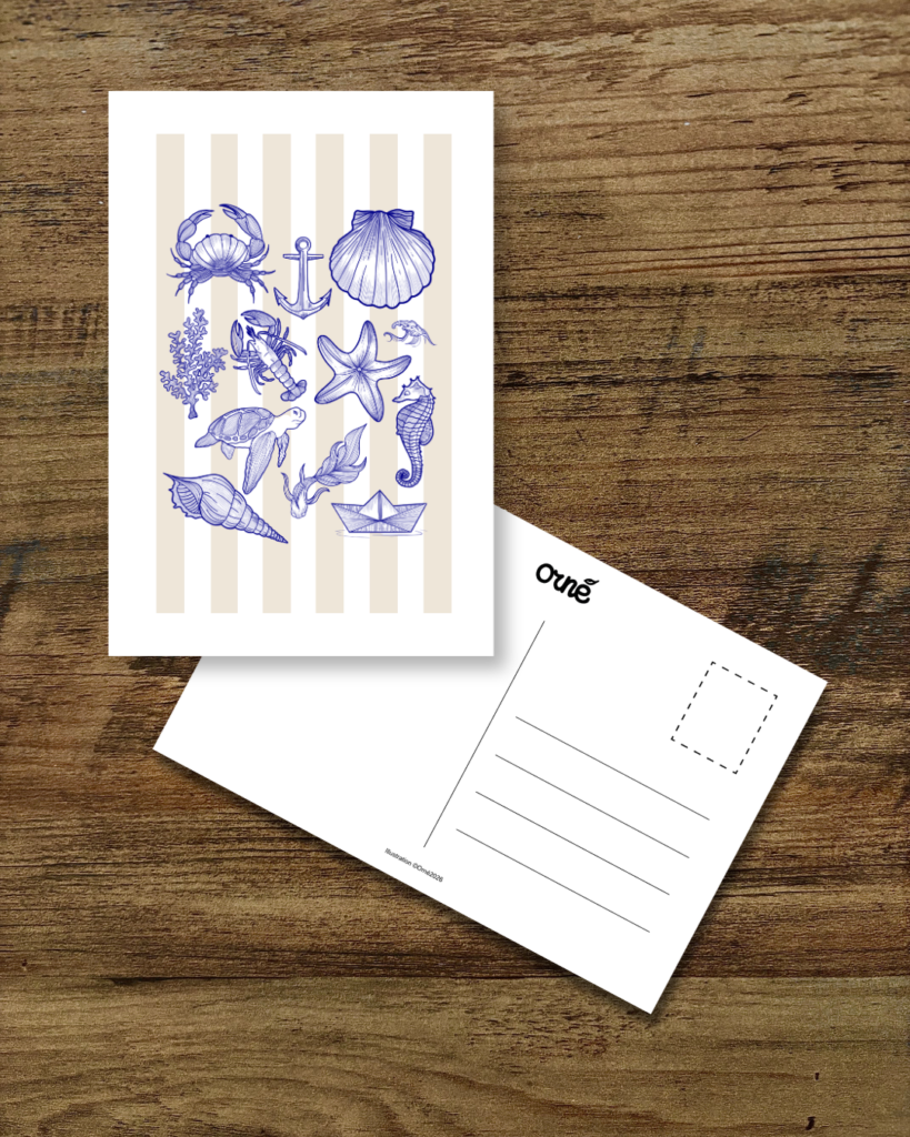 Carte postale COQUILLAGES & CRUSTACÉS