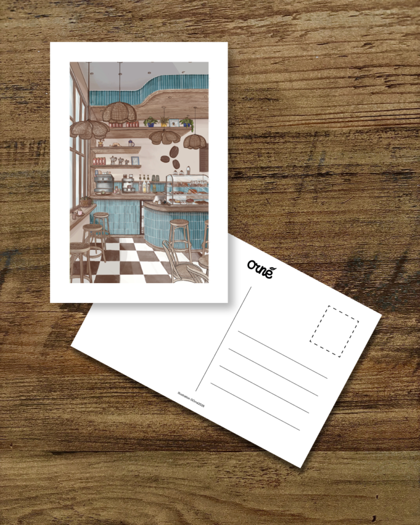 Carte postale CAFÉ