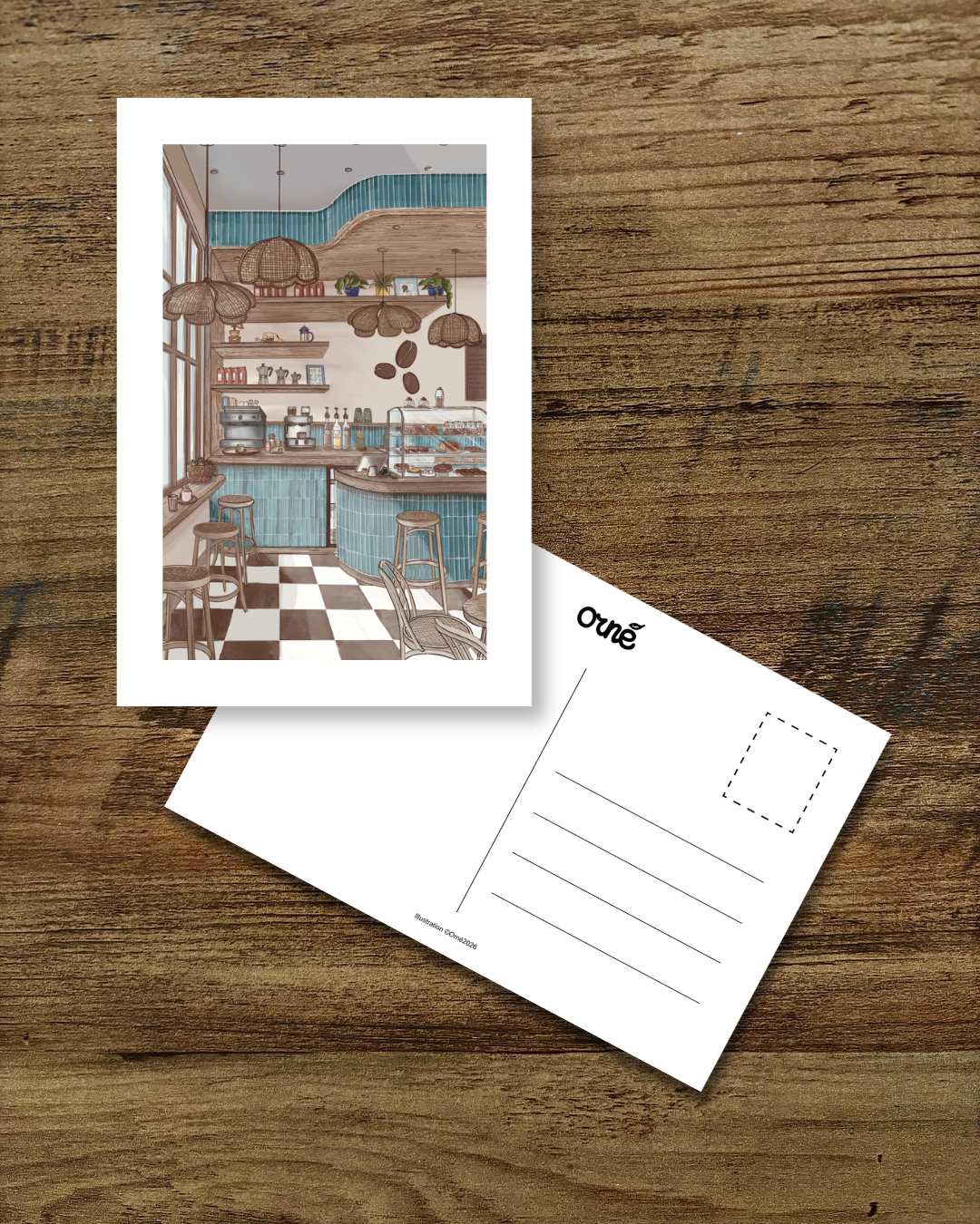 Carte postale CAFÉ
